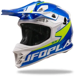UFO Plast Crosshelm  Intrepid Blau / Gelb M