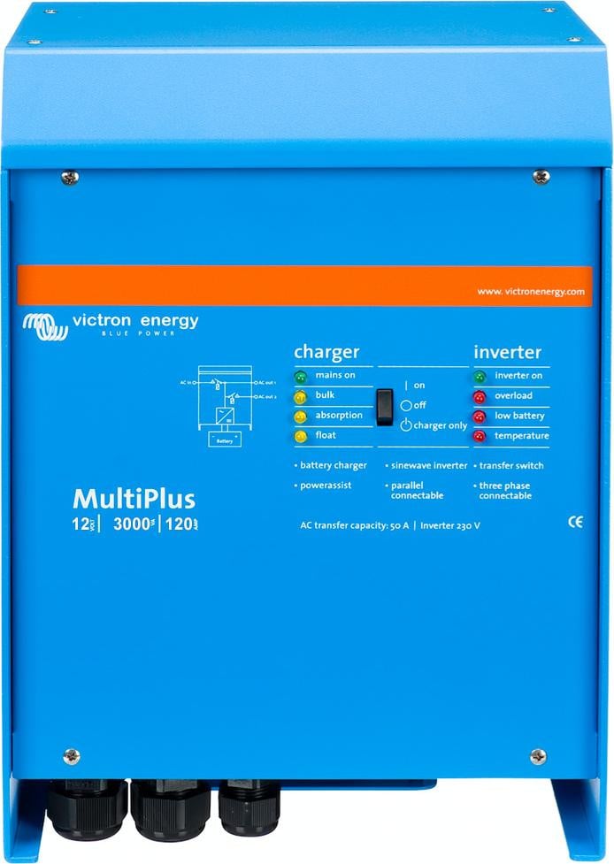 Victron Energy MultiPlus 12/3000/120 omvormer en lader, 2400 W, 120A