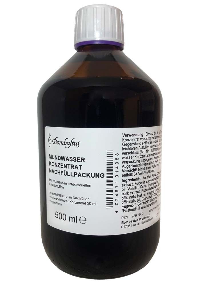 Mundwasser Konzentrat Bombastus 500 ml