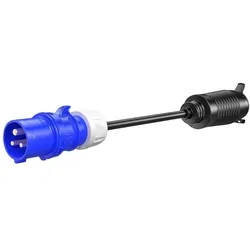 THB Bury, Elektroauto Ladekabel, Bury PowerFlash Adapter CEE 16A 1p (CEE16 blau, 16 A)