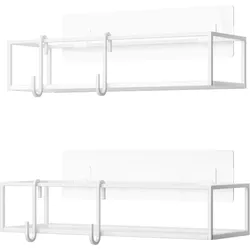 Duschregal Cubiko Weiß, 2er Set