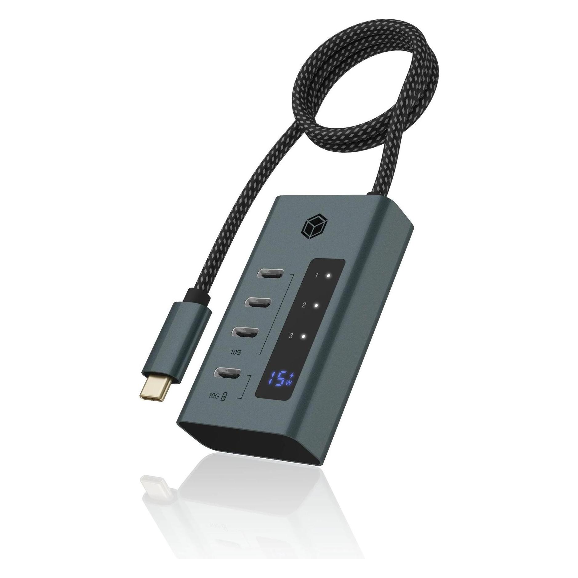 Icy Box IB-HUB1454-C31 (USB-C, 4 Ports) (IB-HUB1454-C31)