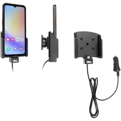 Brodit Halter Aktiv USB, 12/24V, für SAMSUNG Galaxy XCover 7 (Ladung über TypC Anschluss), Smartphone Halterung, Schwarz