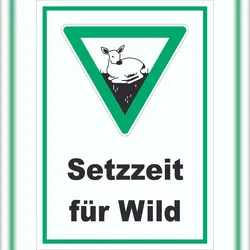 HB-Druck Setzzeit für Wild Schild A5 (148x210mm)