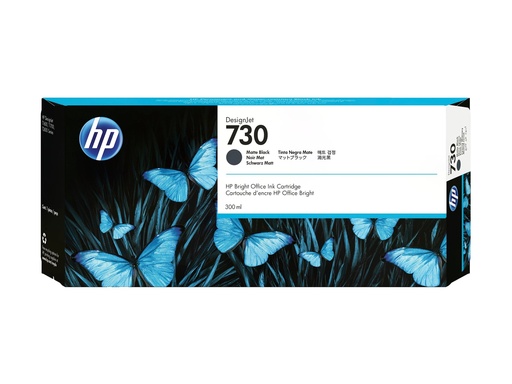 HP 730 - 300 ml - mit hoher Kapazität - mattschwarz (P2V71A)