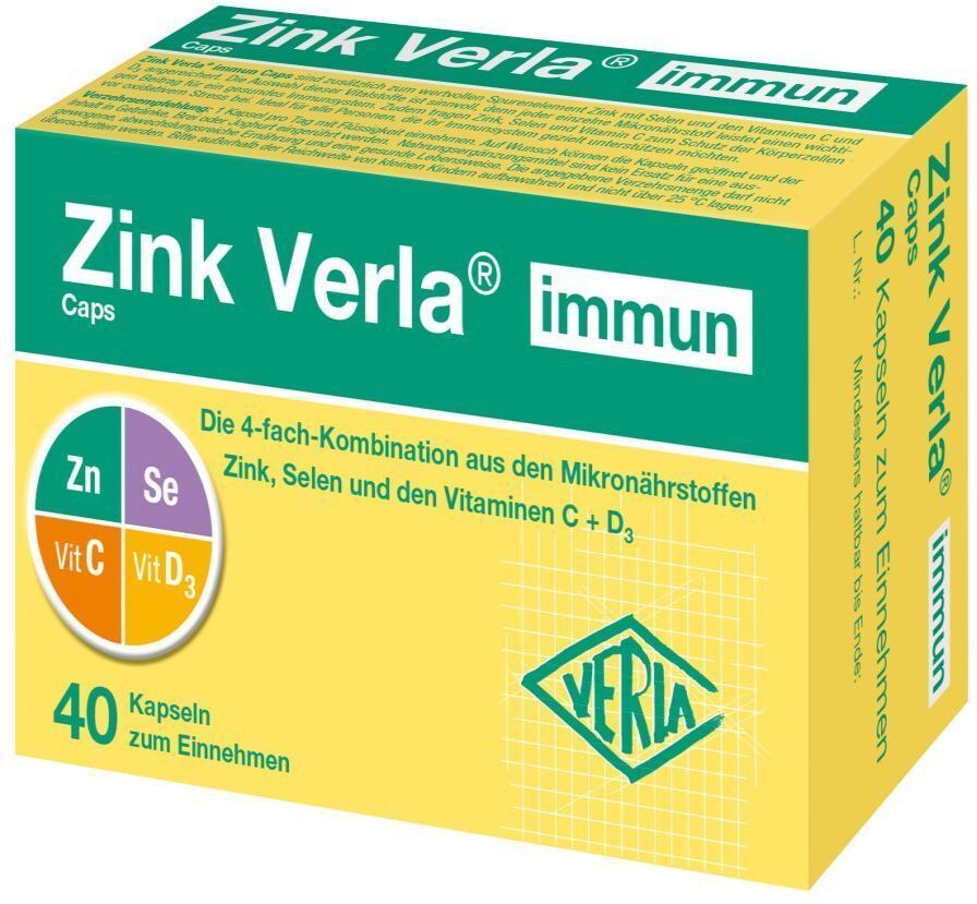 Zink Verla immun Caps 40 St Kapseln