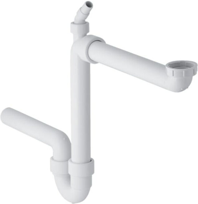 Geberit Siphon anti-odeurs G 1 1/2x50mm, sortie horizontale, pour chasse, blanc (152819111)