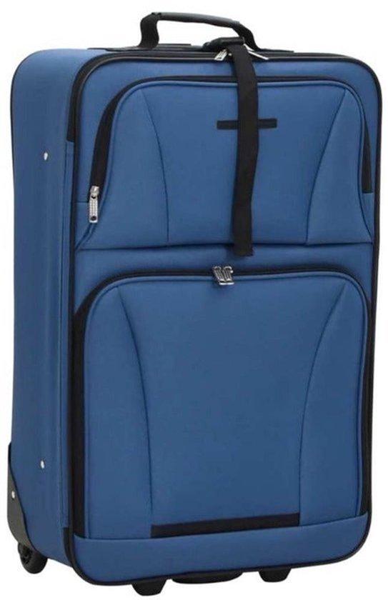 Reisbagageset 5-teilig blau Lichtgewicht Stofftrolley