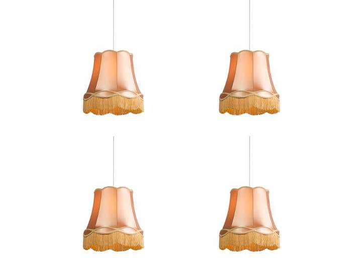 Ensemble de 4 lampes suspendues rétro dorées 45 cm - Granny