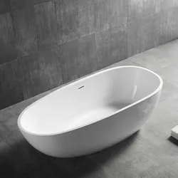 Hagser Enrika Freistehende Badewanne 170x80 cm oval weiß HGR18000012