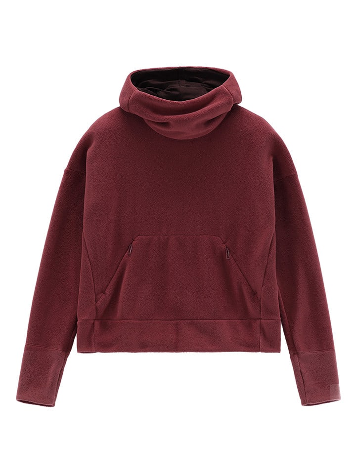Jeanne Baret Fleecehoodie "Rochefort" in Pflaume - 42