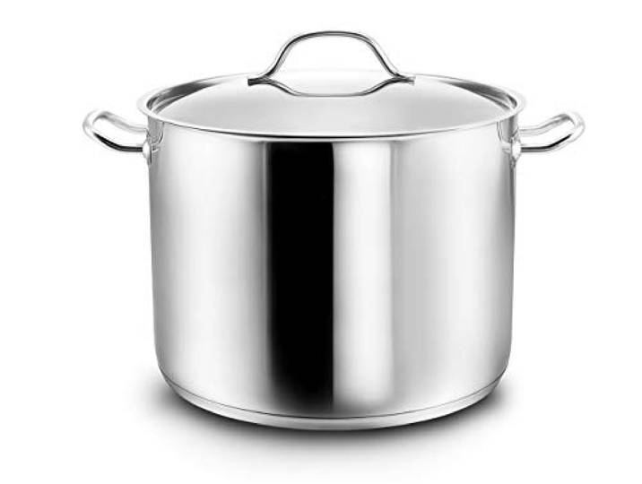 KOPF Kochtopf groß Gigantos, Ø28 cm, 12,5 L, Induktion, Silber, Edelstahl