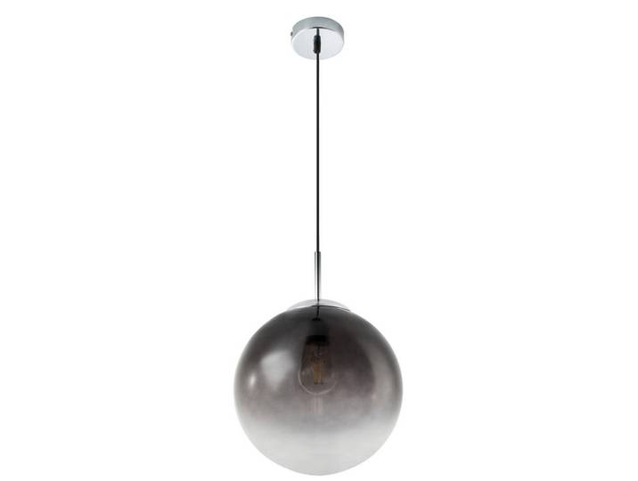 Globo Hängeleuchte, Grau, Chromfarben, Metall, Glas, 120 cm, Lampen & Leuchten, Innenbeleuchtung, Hängelampen, Pendelleuchte