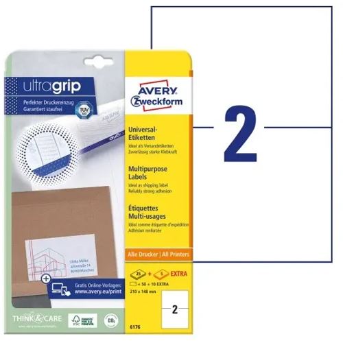 AVERY Zweckform Universal-Etiketten 210 x 148 mm, weiß