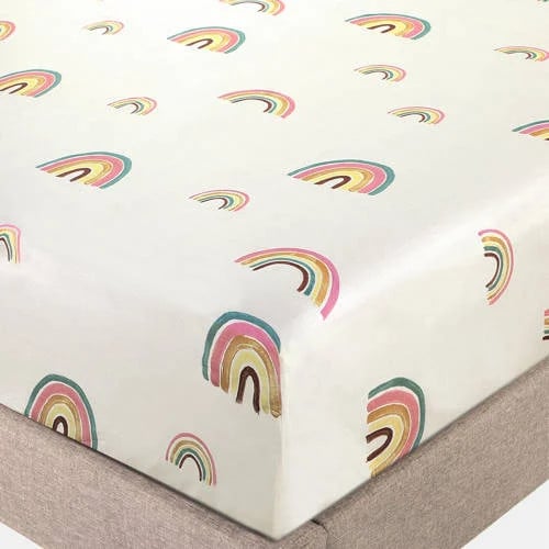NOUS Kids katoenen hoeslaken Little Rainbow