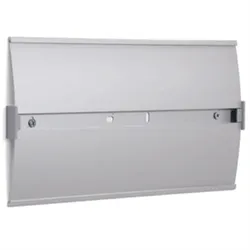 Schild Elegantes Leitsystem, Ausführung Wandmontage, Alu, eloxiert, 297x148 mm