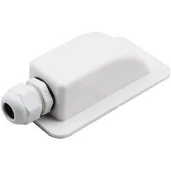 Alcapower Einzeldachführung: IP68 M20 Kabeldurchführung für 6-12mm Kabel, Basis 60x112mm, Höhe 35mm.