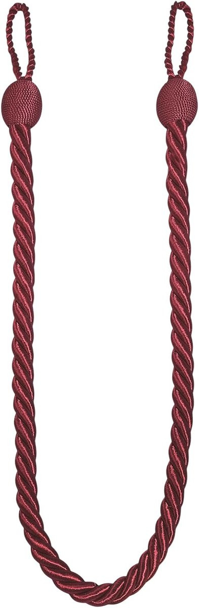 ShopVlot Gordijnkoord Tieback - Rood - Plastic