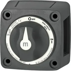 Blue Sea BS 6010200 Mini Zweikreis-Batterieschalter schwarz mit...