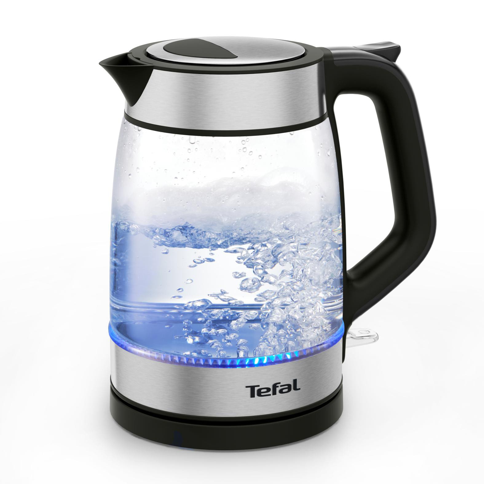 Tefal KI6058 Morning 1,7 L Glas-Wasserkocher schwarz