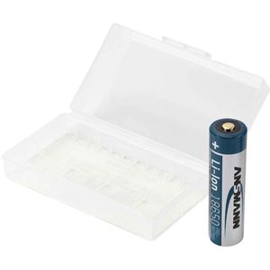 Ansmann Batterie-Aufbewahrungsbox Akkubox 1900-0105, für 2 x 18650 oder 4 x 16340 Akkus