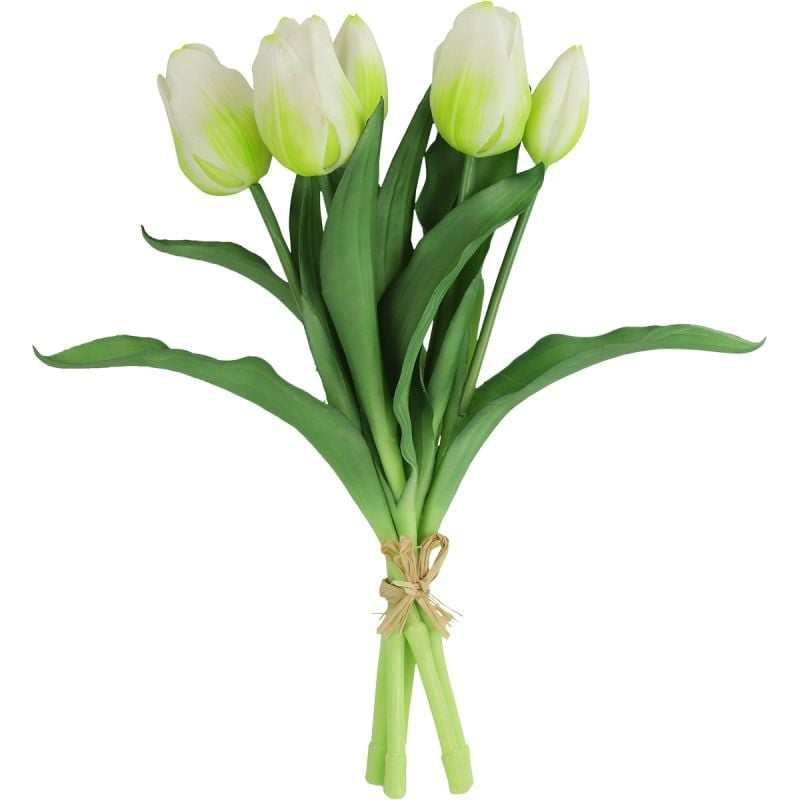 Budget Home Store Kunstboeket Tulipa wit