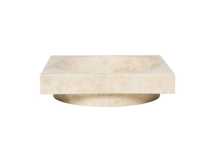 Ferm Living Bol décoratif Hew bas Travertin