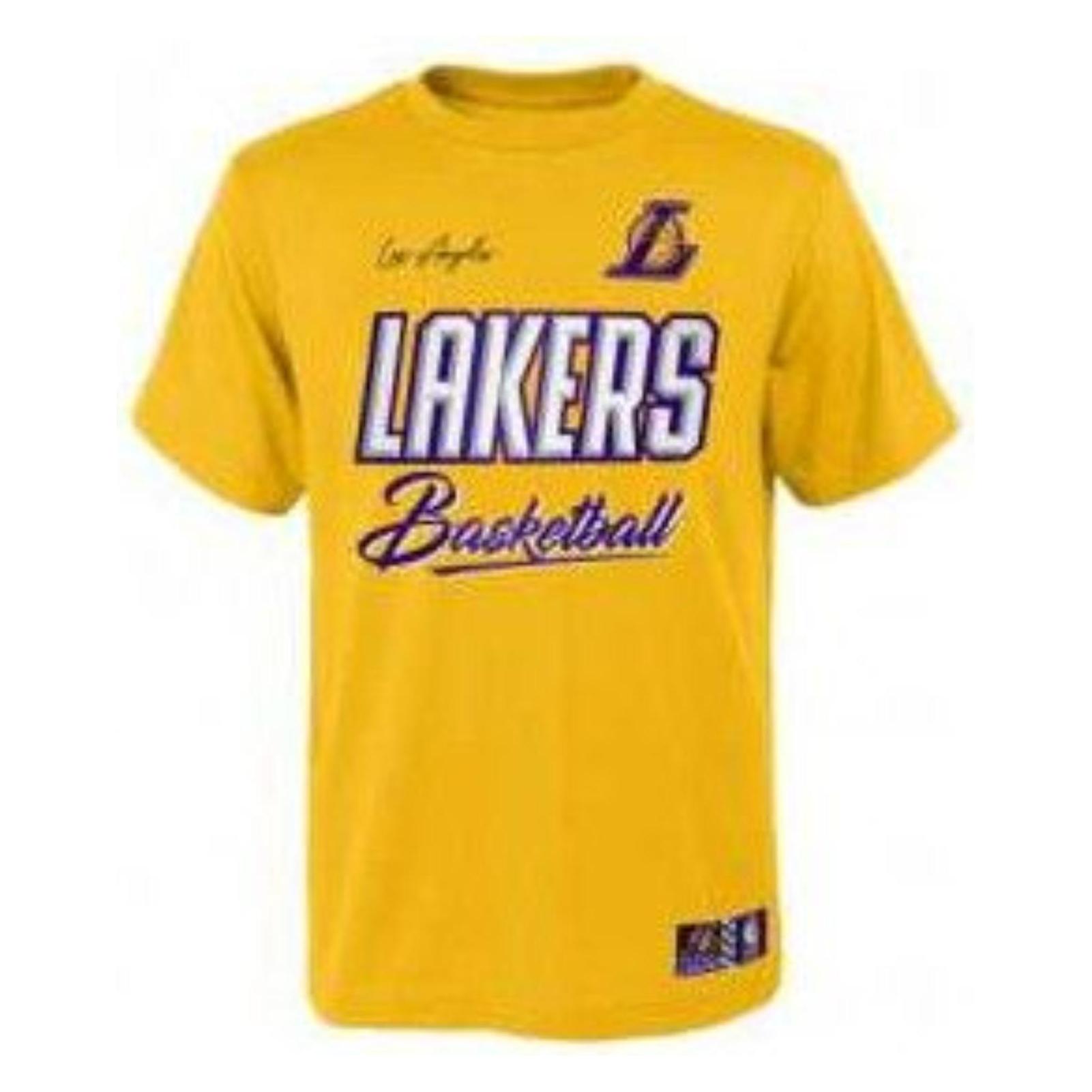 Outerstuff Court vs Track CTN JR T-Shirt (JR L, Los Angeles Lakers) (L) (Outerstuff)