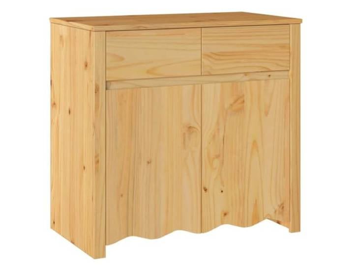 HEFZGDB Sideboard aus Massivholz für Moderne Wohnzimmer - Moderne Kommode mit Mehreren Fächern und Schubladen aus Massivholz Kiefer in Eiche Optik - Kommode mit minimalistischem Design