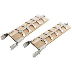Haushalt International HI 60350 Flammlachs Bretter mit Edelstahl Halter 2er Set