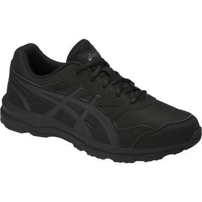 Walkingschuh ASICS "GEL-MISSION 3", Herren, Gr. 46, schwarz (schwarz, carbon, phantom), Synthetik, Schuhe Walkingschuh, mit GEL-Technologie im Rückfußbereich, EVA-Mittelsohle, Topseller