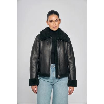 Lederimitatjacke FREAKY NATION "T-CSYL-Hestovrviio", Damen, Gr. XXL(44), schwarz, Oberstoff: 100% Polyester, normal, Jacken