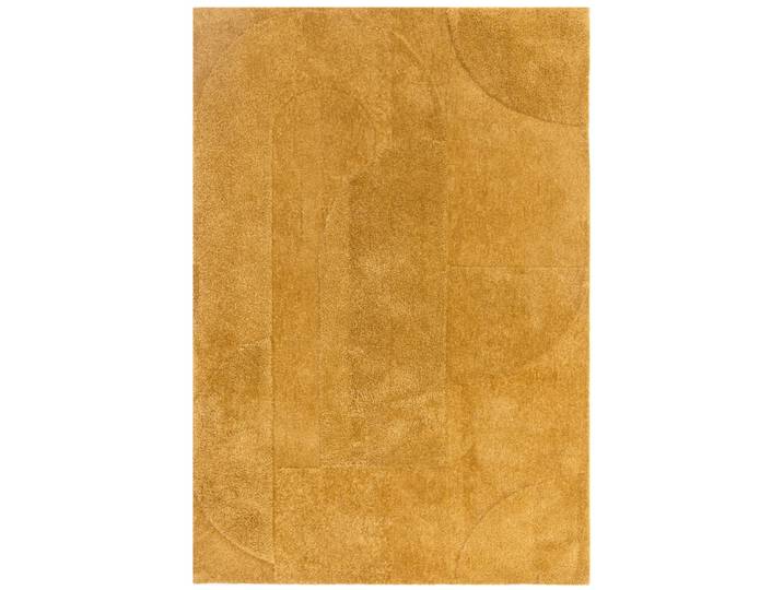 Tapis de salon moderne jaune 120x170 cm