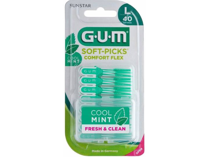 GUM Soft-Picks Comfort Flex Mint Large - Zachte tandenstokers - 40 stuks (3)