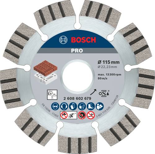 Bosch Accessories 2608602679 Diamanttrennscheibe Durchmesser 115mm 1St.