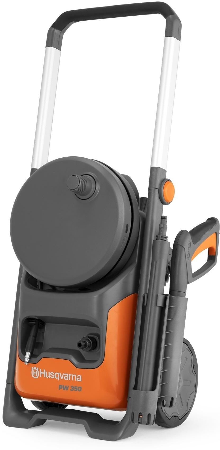 Hochdruckreiniger HUSQVARNA "PW 350", grau (orange, schwarz), Hochdruckreiniger, Hochdruckreiniger, Für die Reinigung aller Aussenflächen orange, schwarz Einheitsgröße