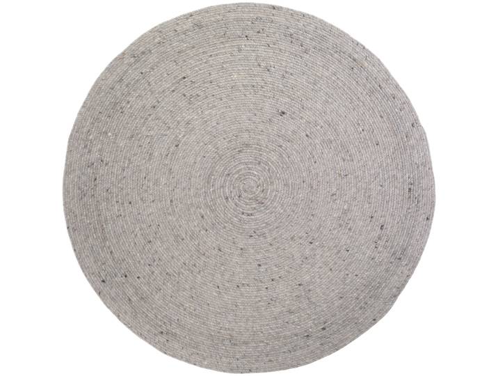 Teppich Juha grey Gefleckt/Meliert Wolle 160 x 160 cm