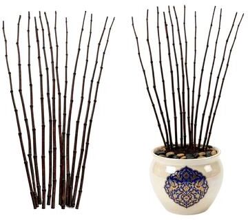 "Uniquewise 43"" Set of 12 Bamboo Stick Fillers Natural Decorative Stems for Vase Rustic Table Centerpiece Home Décor Accent"
