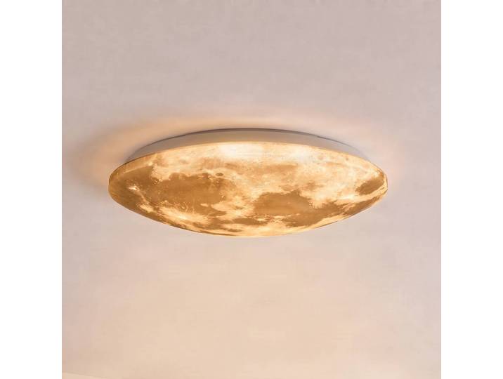 Trio Lighting LED Deckenlampe Lunar, dimmbar, weiß / opal, für Wohn- / Esszimmer, Kunststoff, Modern, LED Deckenleuchte