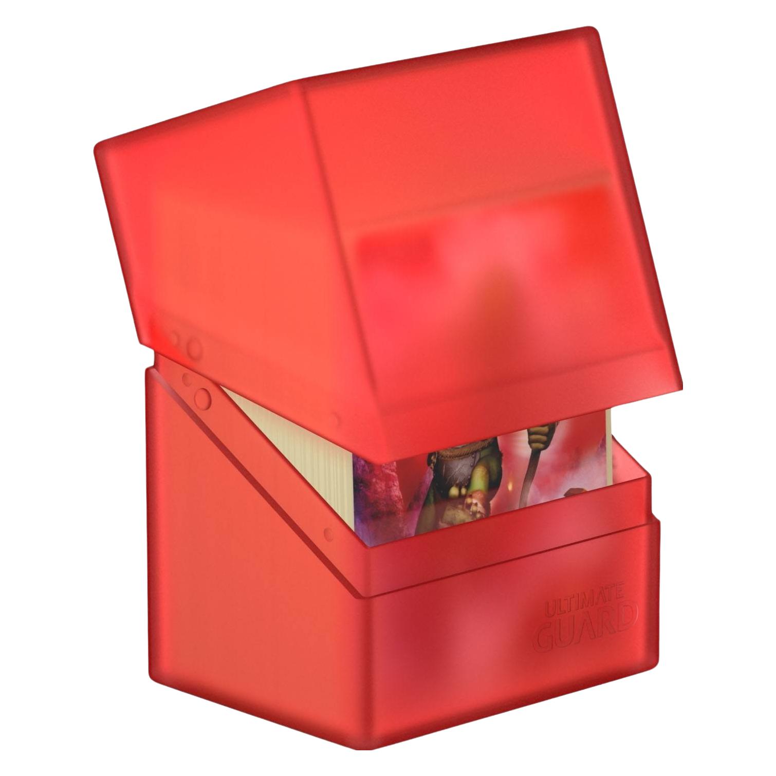 Ultimate Guard UGD010685 - Boulder Kartenbox - 80+ Karten, Standardgrösse, rubin (UGD010685)