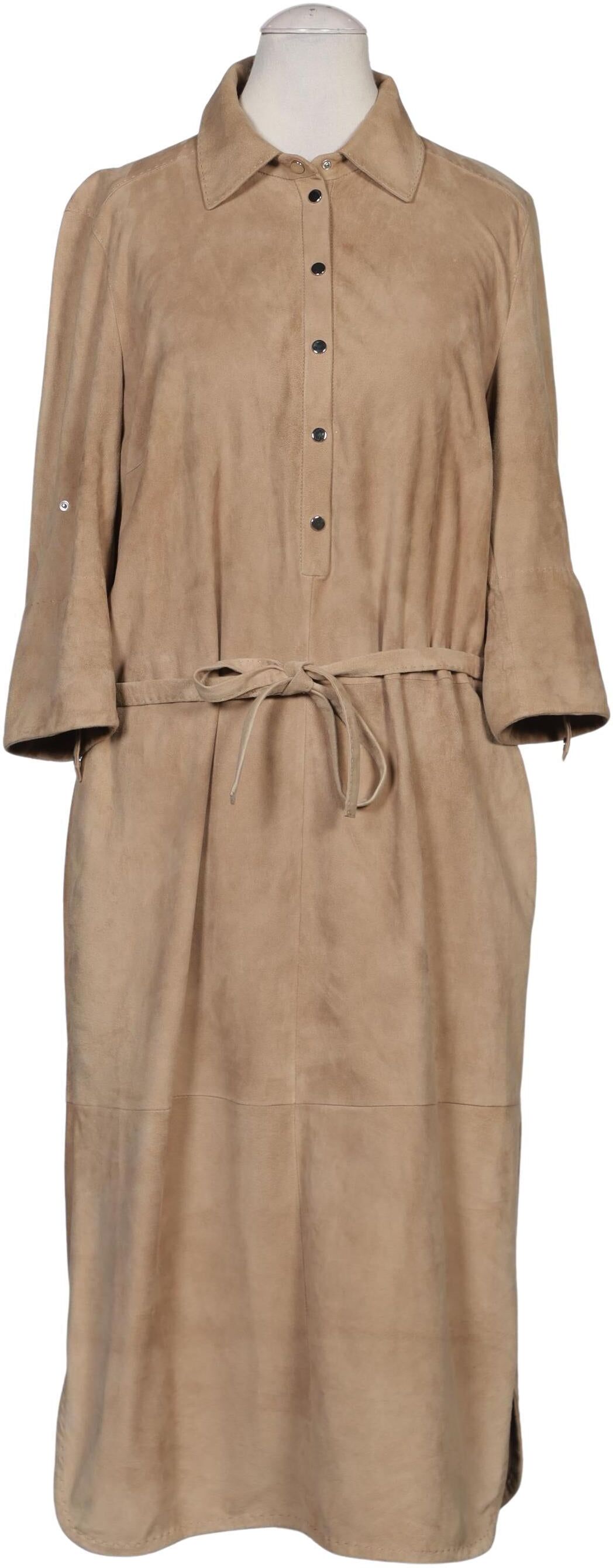 windsor. Damen Kleid, Beige, Gr. EU 36, Leder - Second Hand