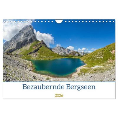 Bezaubernde Bergseen (Wandkalender 2026 DIN A4 quer), CALVENDO Monatskalender