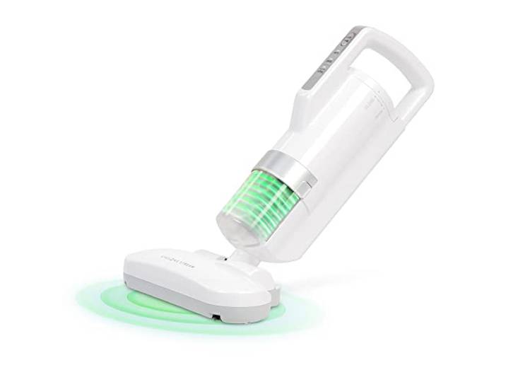Iris Ohyama, Stofmijt/allergeen stofzuiger, 400W, 6000 trillingen/minuut, F9 filter kwaliteit, Voor matrassen, banken - Quilt Cleaner IC-FAC2 - Wit