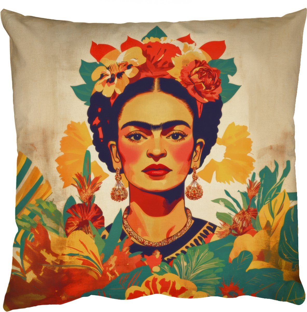 PillowMonkey Sierkussen met Bloemen en Sieraden Design, 45 x 45 cm