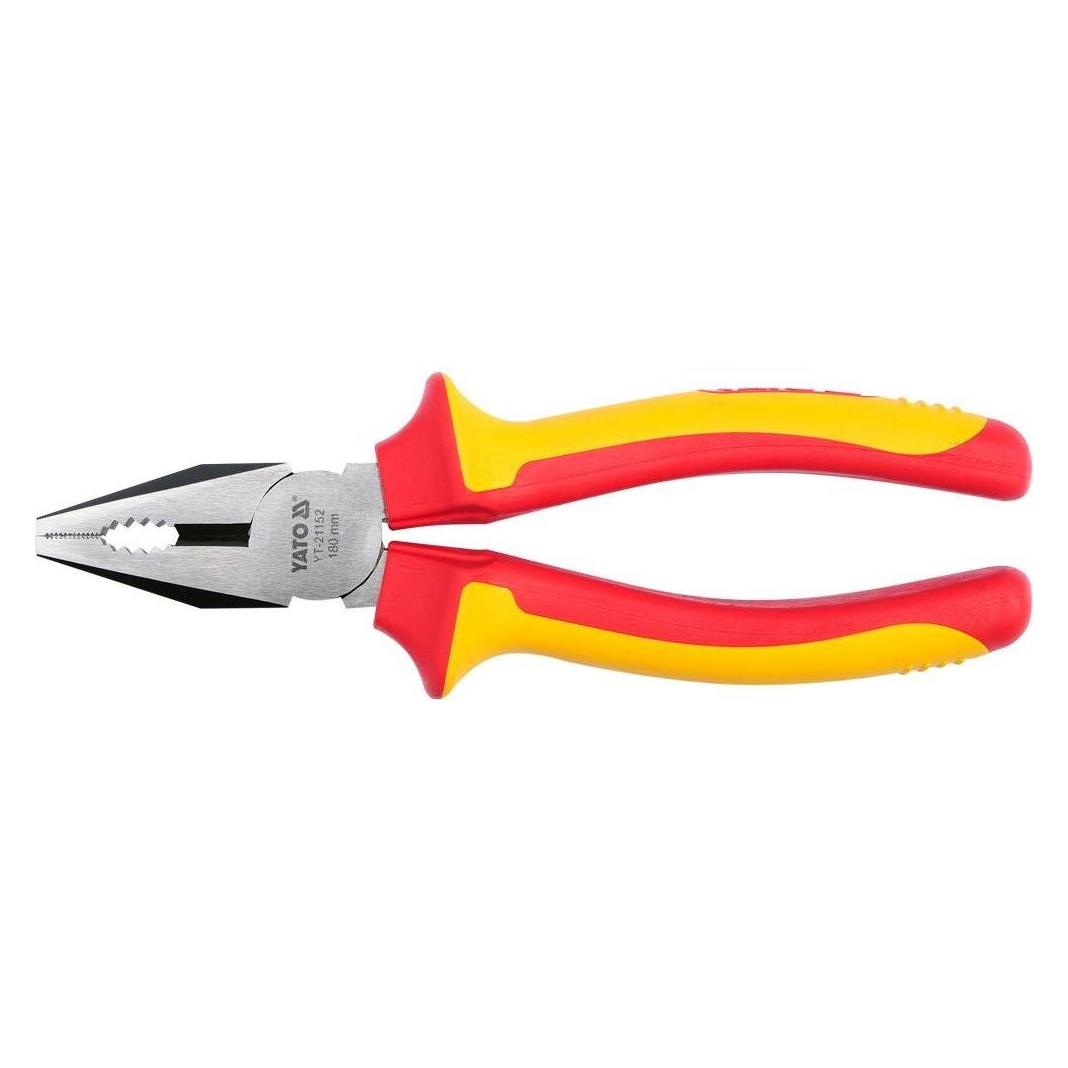 Yato Insulated Combination Pliers 180mm Vde (180 mm) (YT-21152)