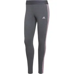 Frauen Adidas AG Adidas Damen Leggins LOUNGEWEAR Essentials 3-Streifen Leggings - Schwarz/Weiß - S