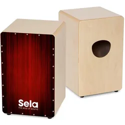 Sela Varios Rot (Cajon), Perkussion, Rot, Braun