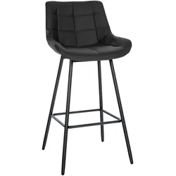 CLP Barhocker Weston Kunstleder   Farbe: schwarz, Material: Kunstleder