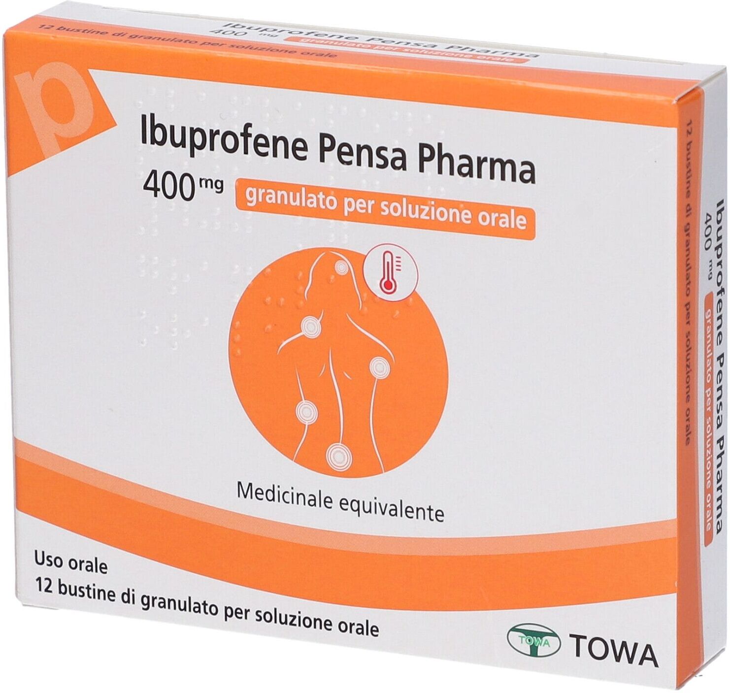 TOWA PHARMACEUTICAL SpA Ibuprofene Pensa Pharma 12 Buste 400mg