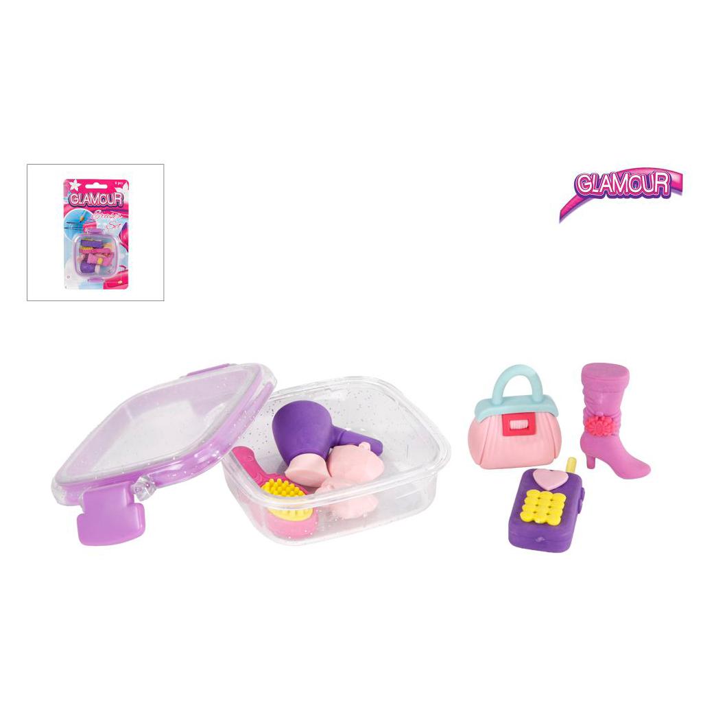 Roost POCKET MONEY Glamor Girls Erasers 8-Pack 8cm (590223)